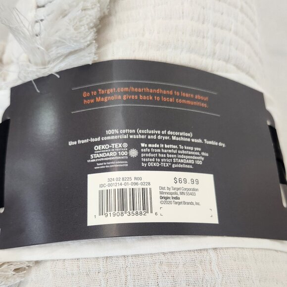 Hearth & Hand - Full/Queen Textured Matelasse Textured Coverlet and 2 Shams - Picture 7 of 13